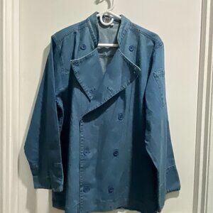 Vintage DII Denim Chef's Cotton Relaxed Preppy Military Utility Unisex Jacket M